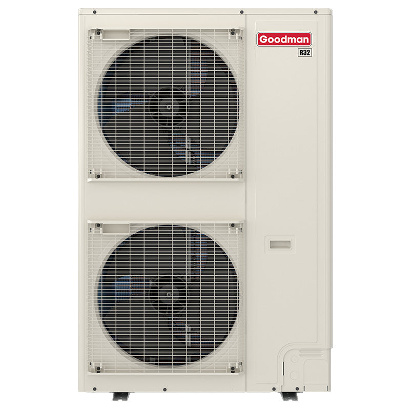 Goodman Variable-Speed Inverter Driven Side Discharge Heat Pump AC Condenser - R32; Up to 21 SEER2; GXZV9S Series