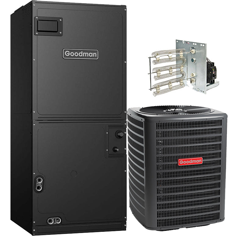 Goodman 1.5 Ton 15.2 SEER2 Heat Pump System w/2.5 Ton A/H