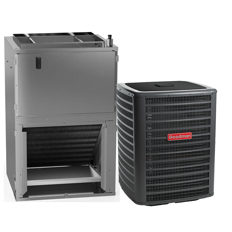 Goodman 1.5 Ton 14.3 SEER2 Heat Pump Split System with 5kW Heater Built In Wall Mount