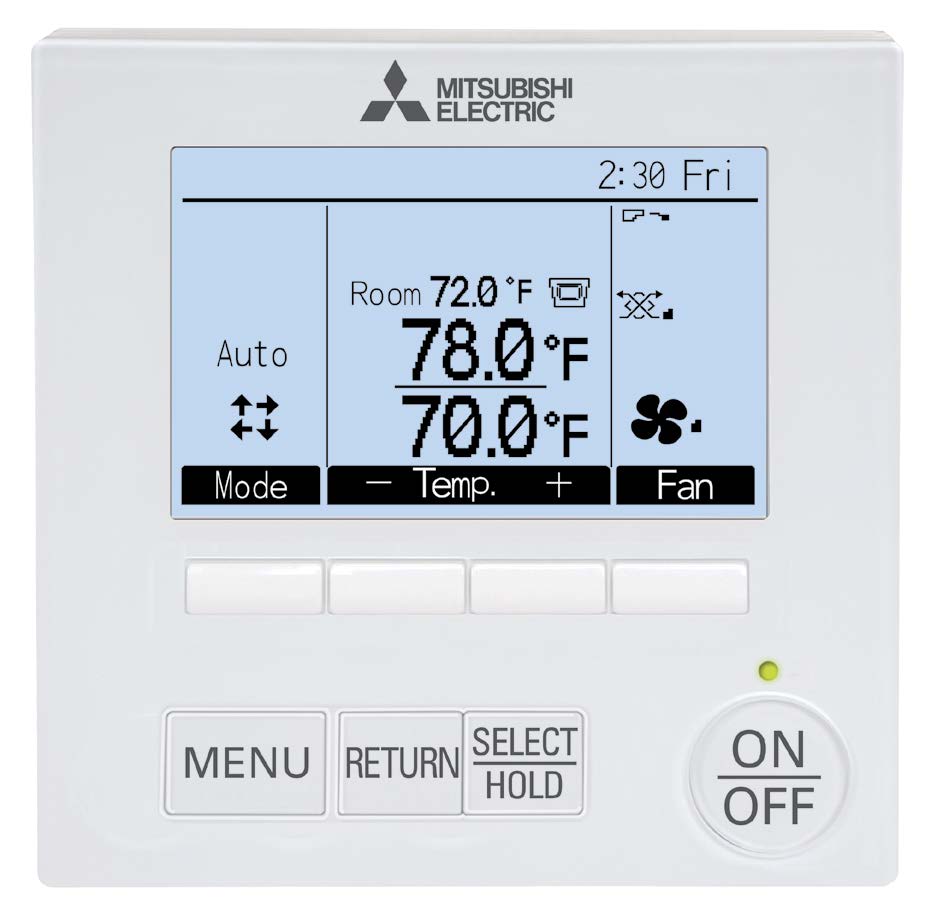 Mitsubishi Deluxe Wired Remote Controller - PAR-41MAAU Full view