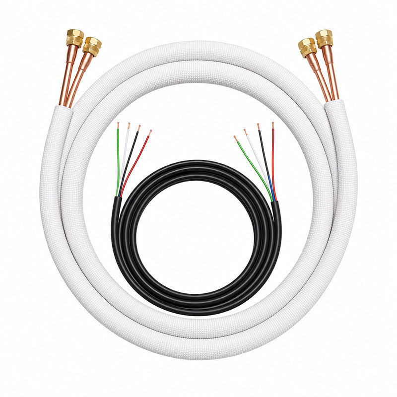 MrCool DIY Easy Pro insulated refrigerant line set with communication wire