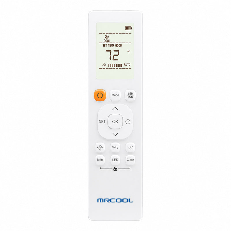 Wireless remote controller for MrCool DIY Easy Pro wall-mounted air handler