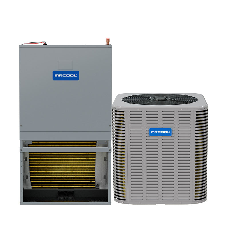 MRCOOL Signature heat pump system with outdoor condenser and indoor wall mount air handler