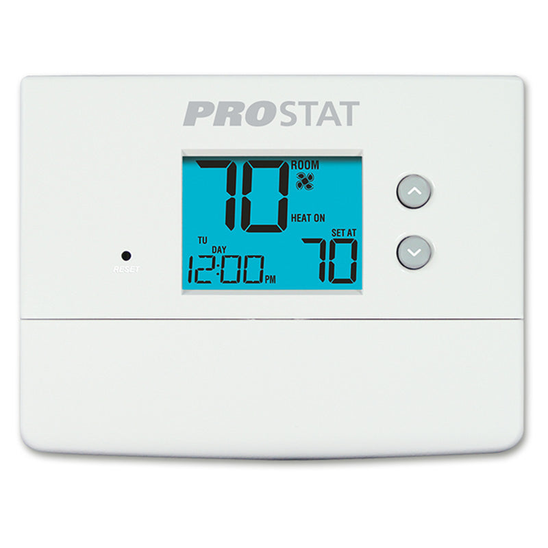 Prostat Universal Programmable Thermostat, 1 Heat / 1 Cool - For Gas, Electric & Heat Pump Systems (PRS4110)