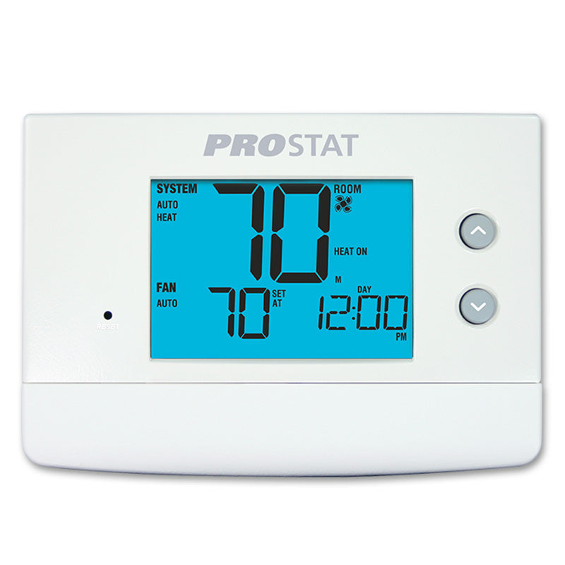 Prostat Universal Programmable Thermostat, 1 Heat / 1 Cool - For Gas, Electric & Heat Pump Systems (PRS6110)